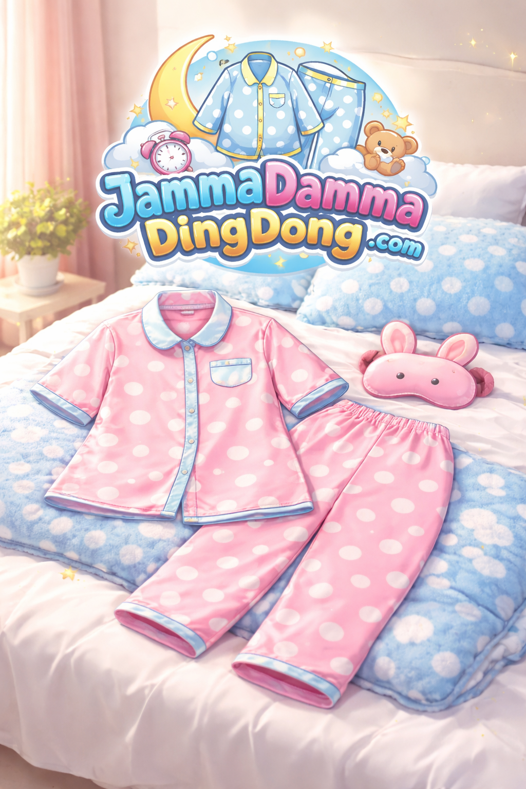 Pajamas with whimsical logo